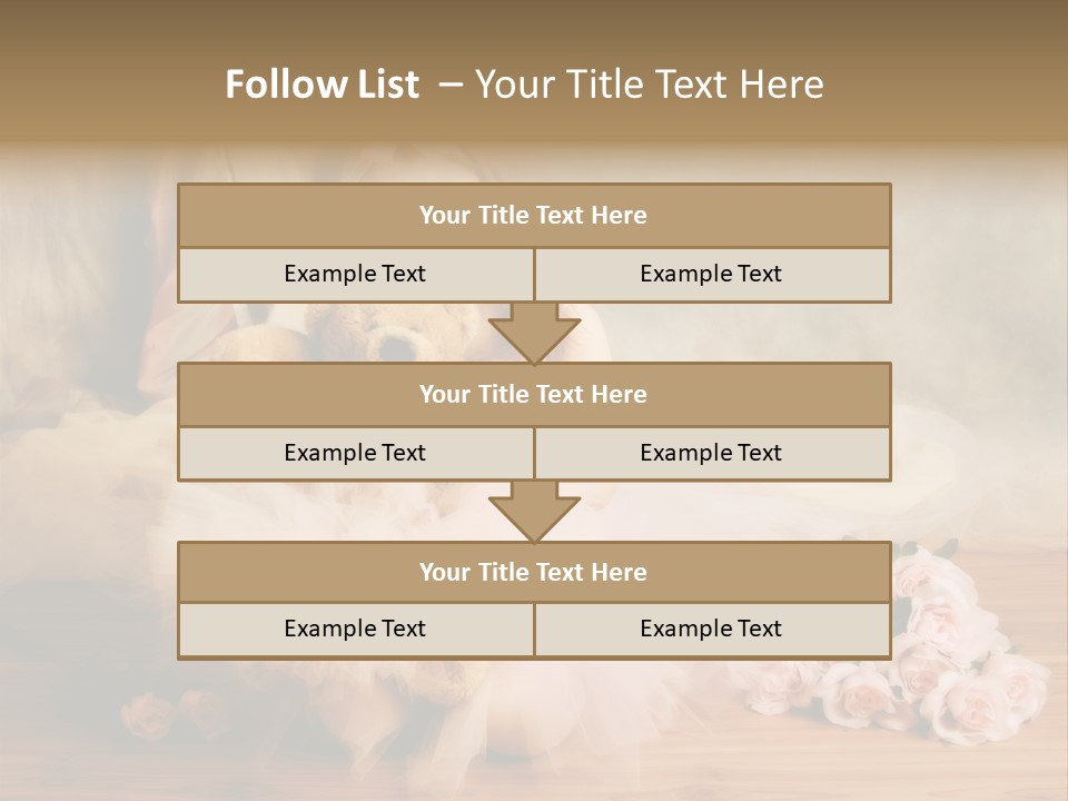Rose Ballet Smiling PowerPoint Template