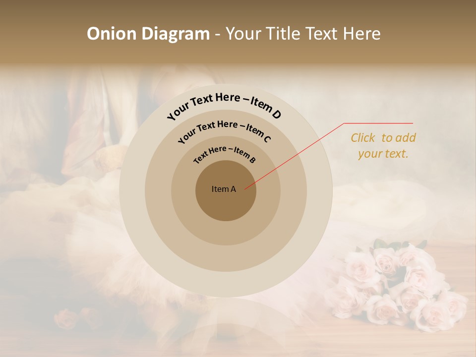 Rose Ballet Smiling PowerPoint Template