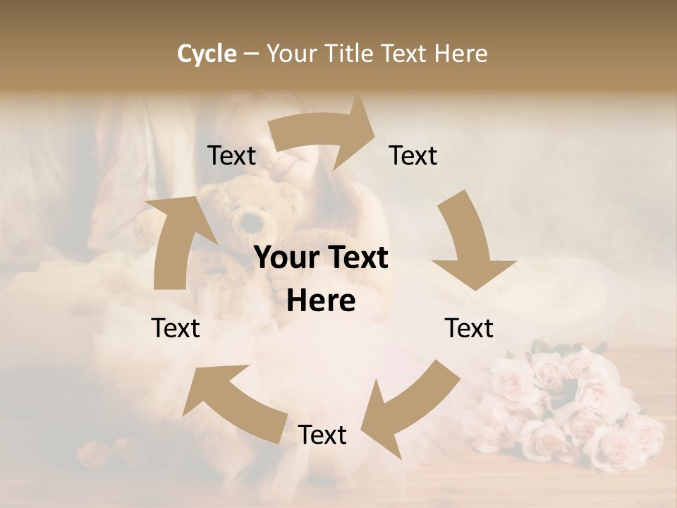 Rose Ballet Smiling PowerPoint Template