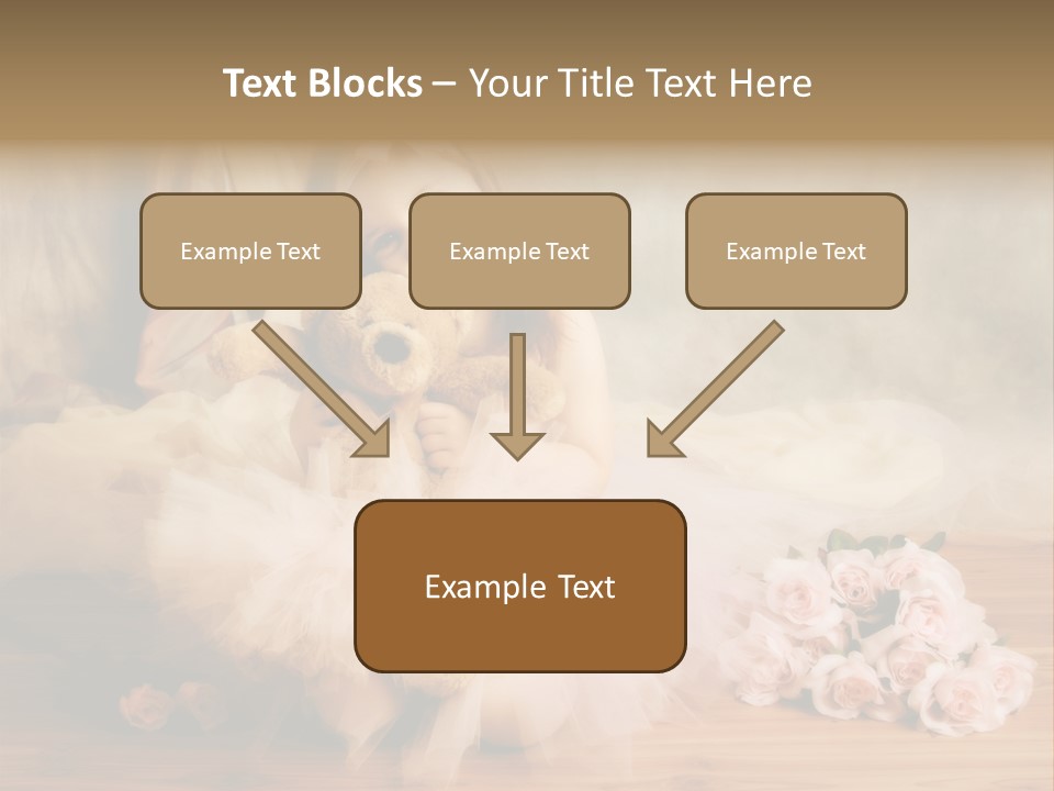 Rose Ballet Smiling PowerPoint Template