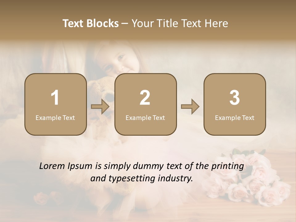 Rose Ballet Smiling PowerPoint Template