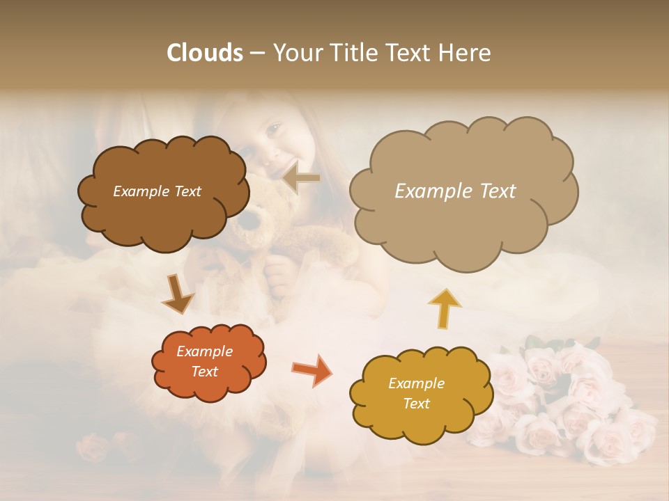 Rose Ballet Smiling PowerPoint Template