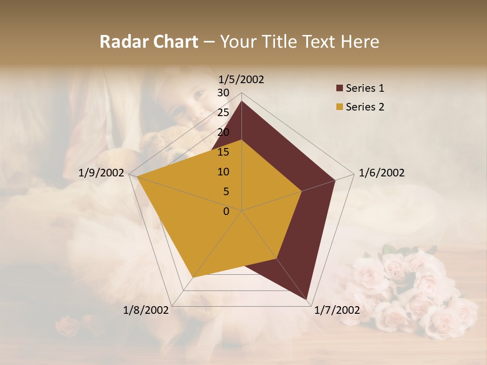 Rose Ballet Smiling PowerPoint Template