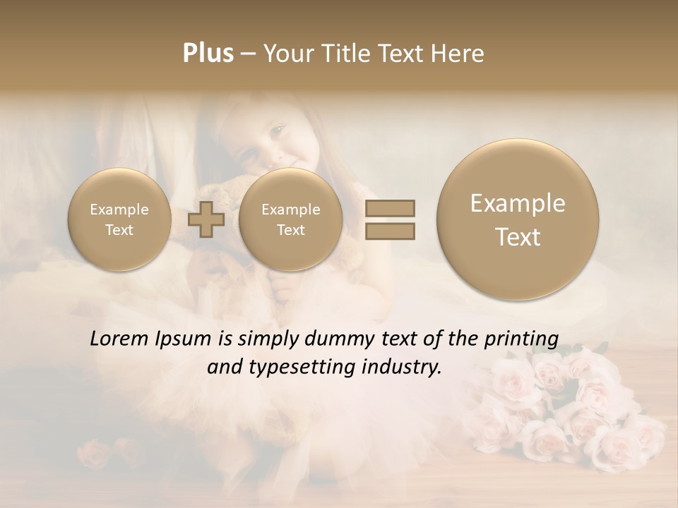 Rose Ballet Smiling PowerPoint Template