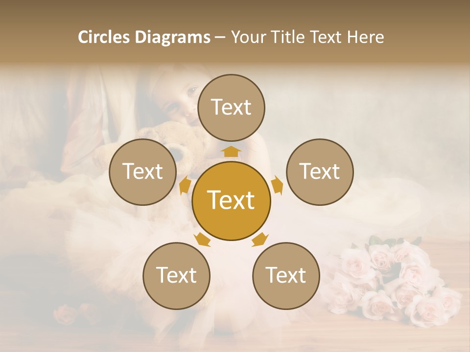 Rose Ballet Smiling PowerPoint Template