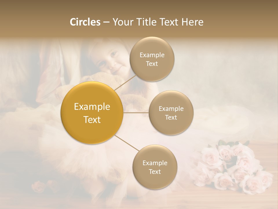 Rose Ballet Smiling PowerPoint Template