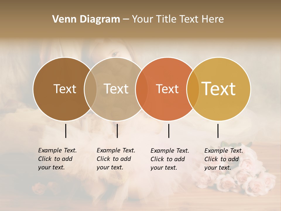 Rose Ballet Smiling PowerPoint Template