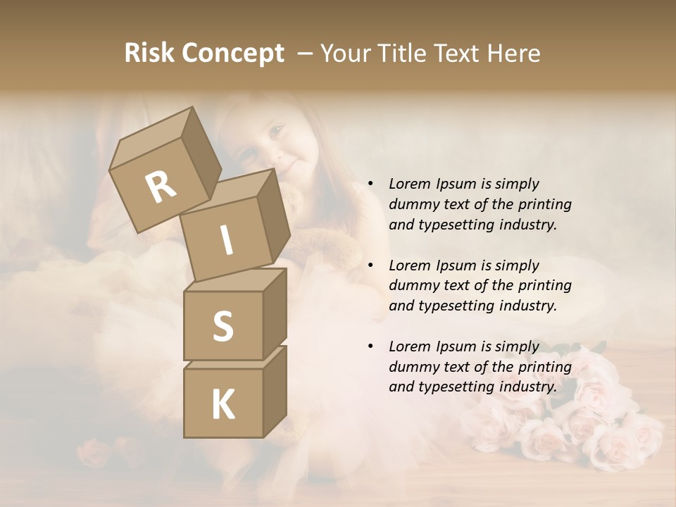 Rose Ballet Smiling PowerPoint Template