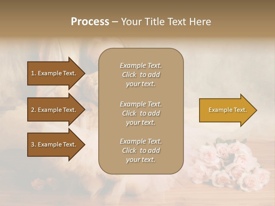 Rose Ballet Smiling PowerPoint Template