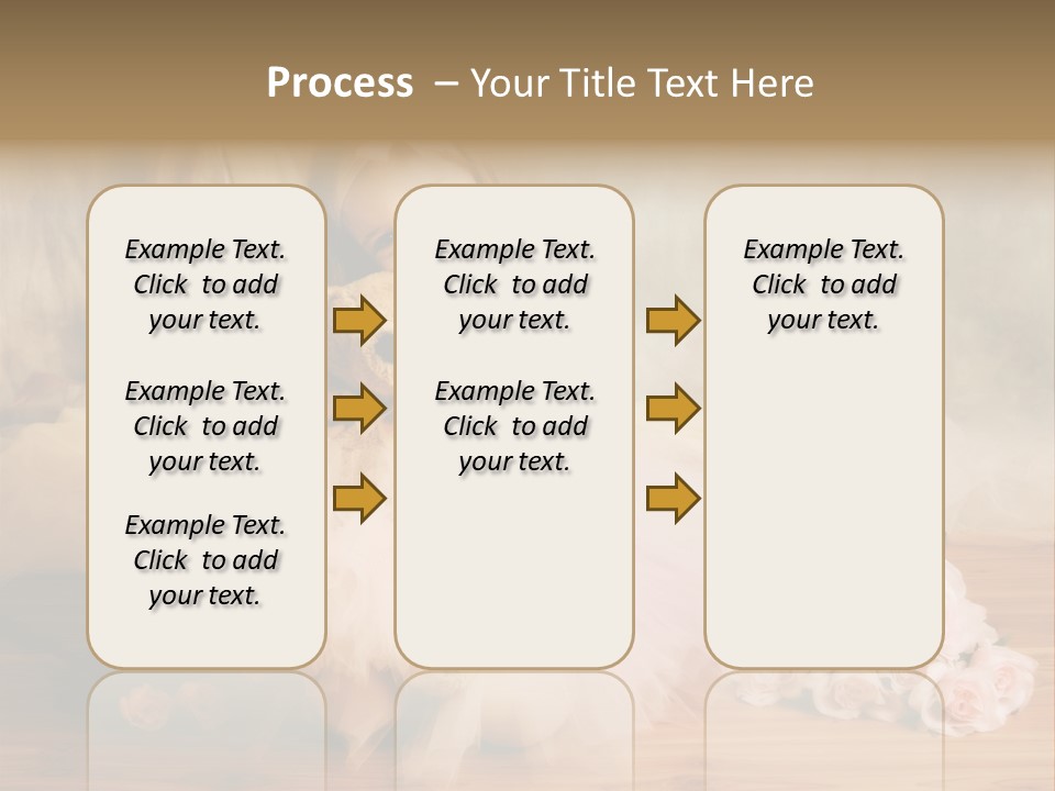Rose Ballet Smiling PowerPoint Template
