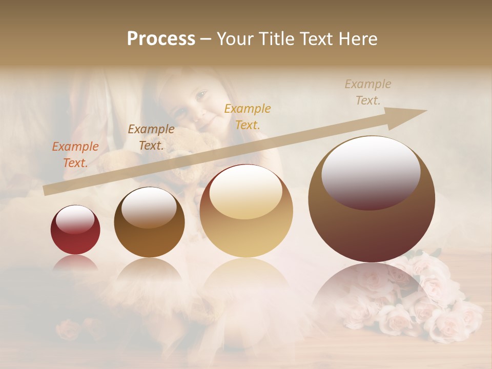 Rose Ballet Smiling PowerPoint Template
