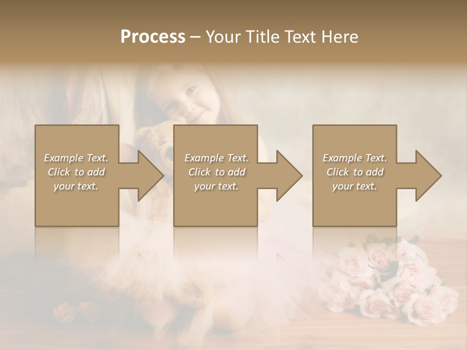 Rose Ballet Smiling PowerPoint Template