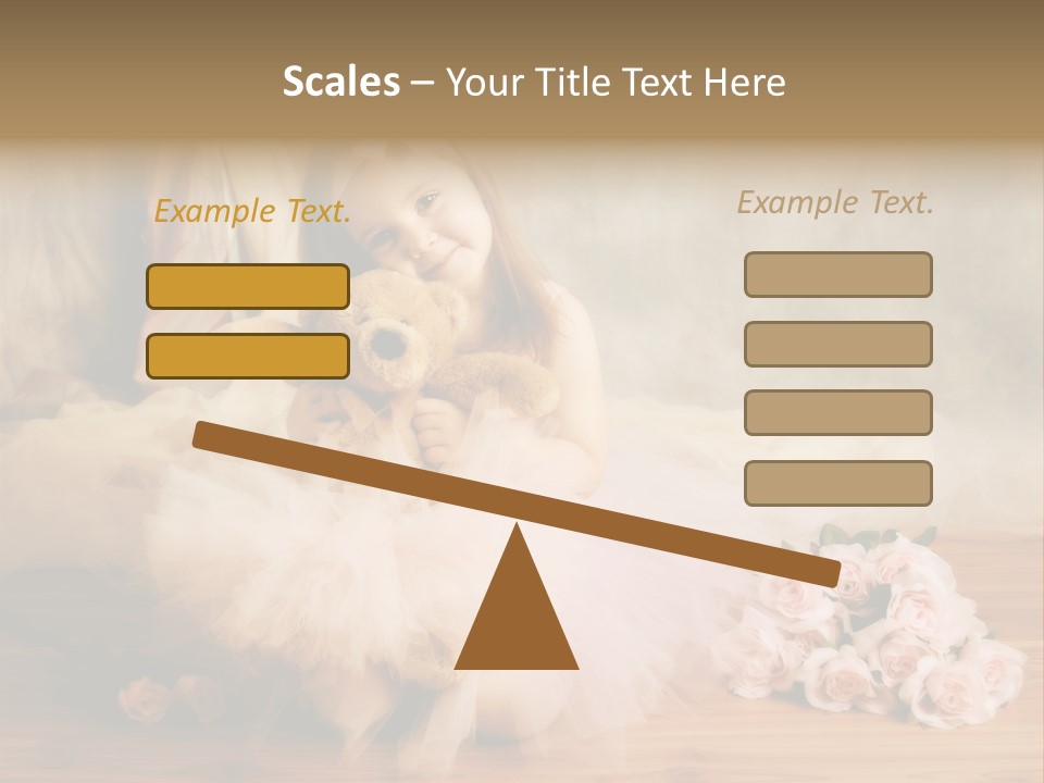 Rose Ballet Smiling PowerPoint Template