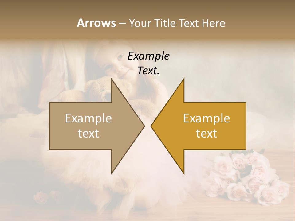 Rose Ballet Smiling PowerPoint Template
