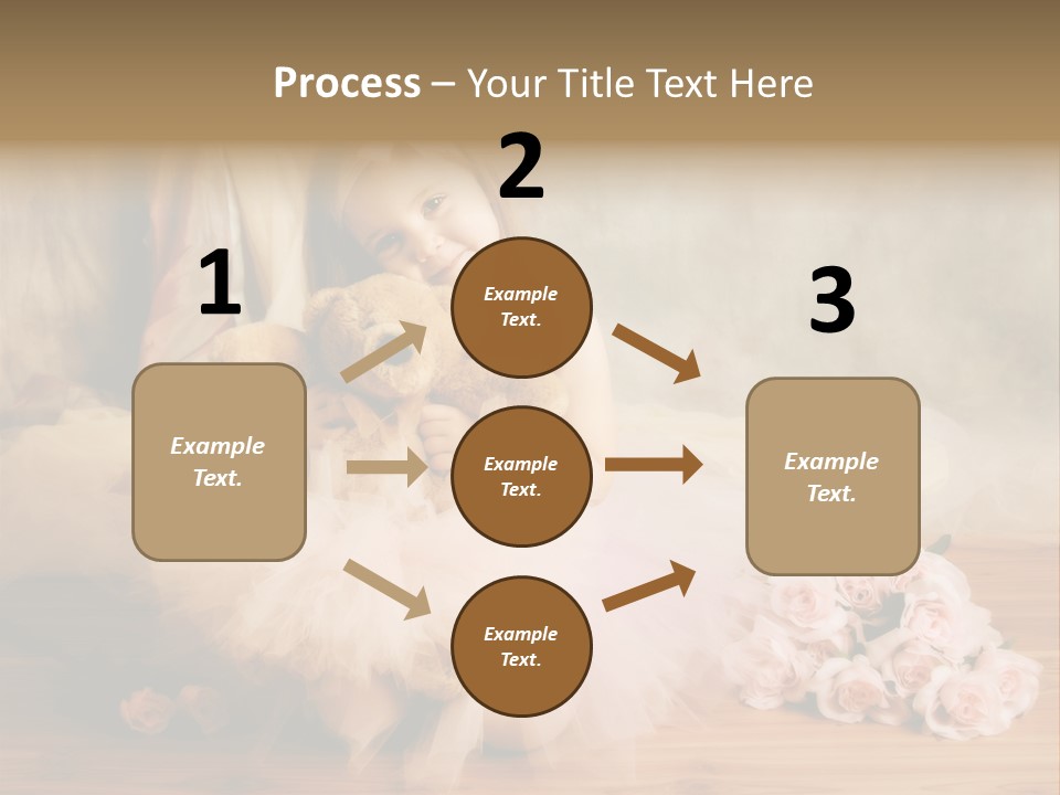 Rose Ballet Smiling PowerPoint Template