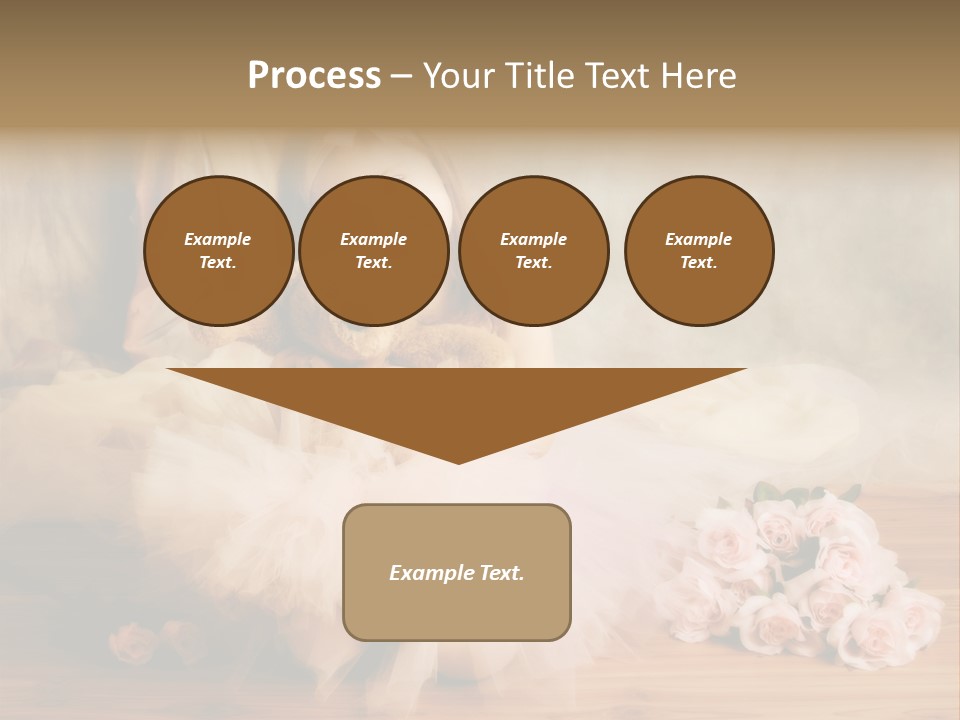 Rose Ballet Smiling PowerPoint Template