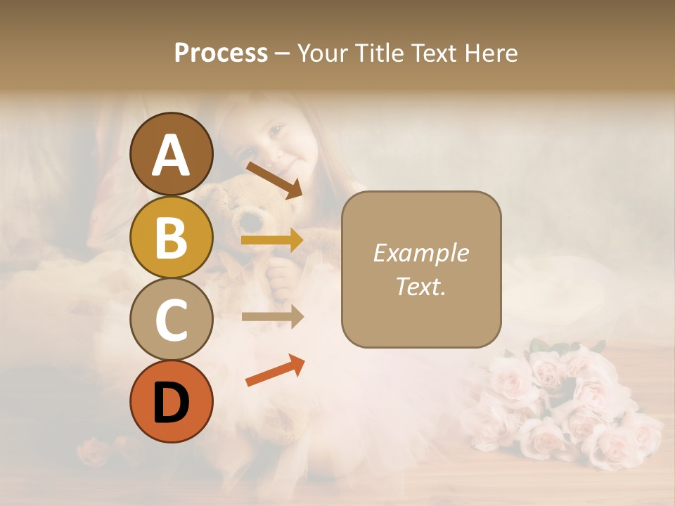 Rose Ballet Smiling PowerPoint Template