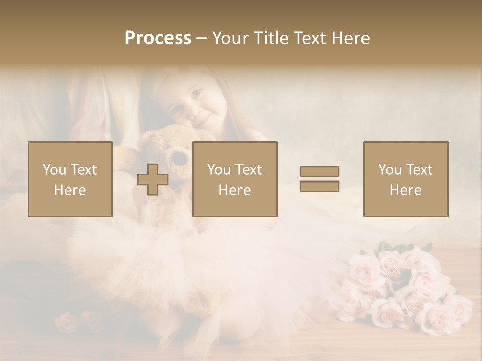 Rose Ballet Smiling PowerPoint Template