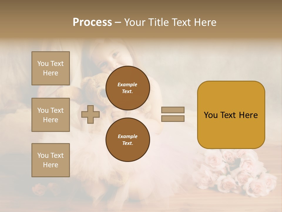 Rose Ballet Smiling PowerPoint Template