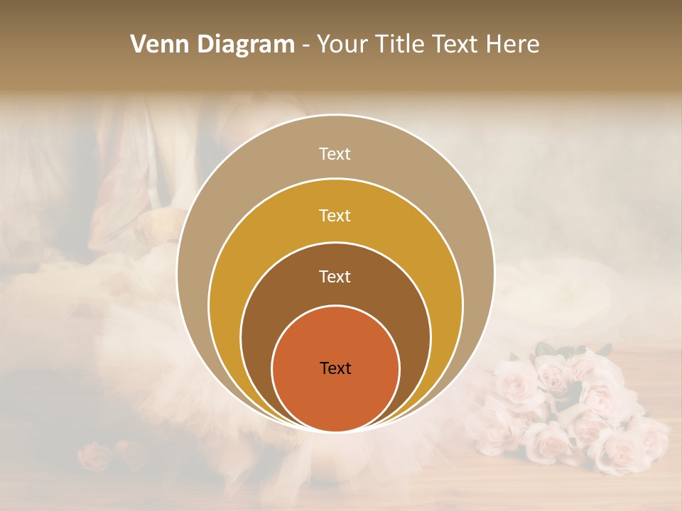 Rose Ballet Smiling PowerPoint Template