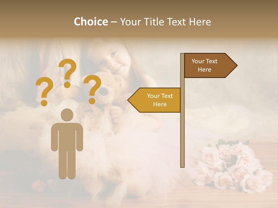 Rose Ballet Smiling PowerPoint Template