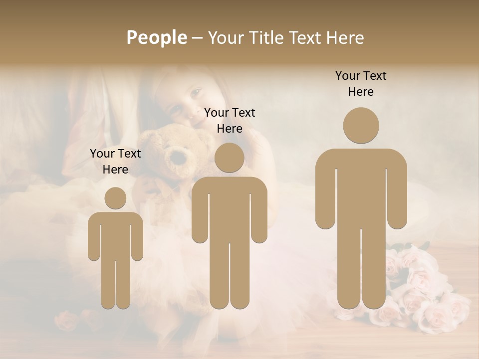 Rose Ballet Smiling PowerPoint Template