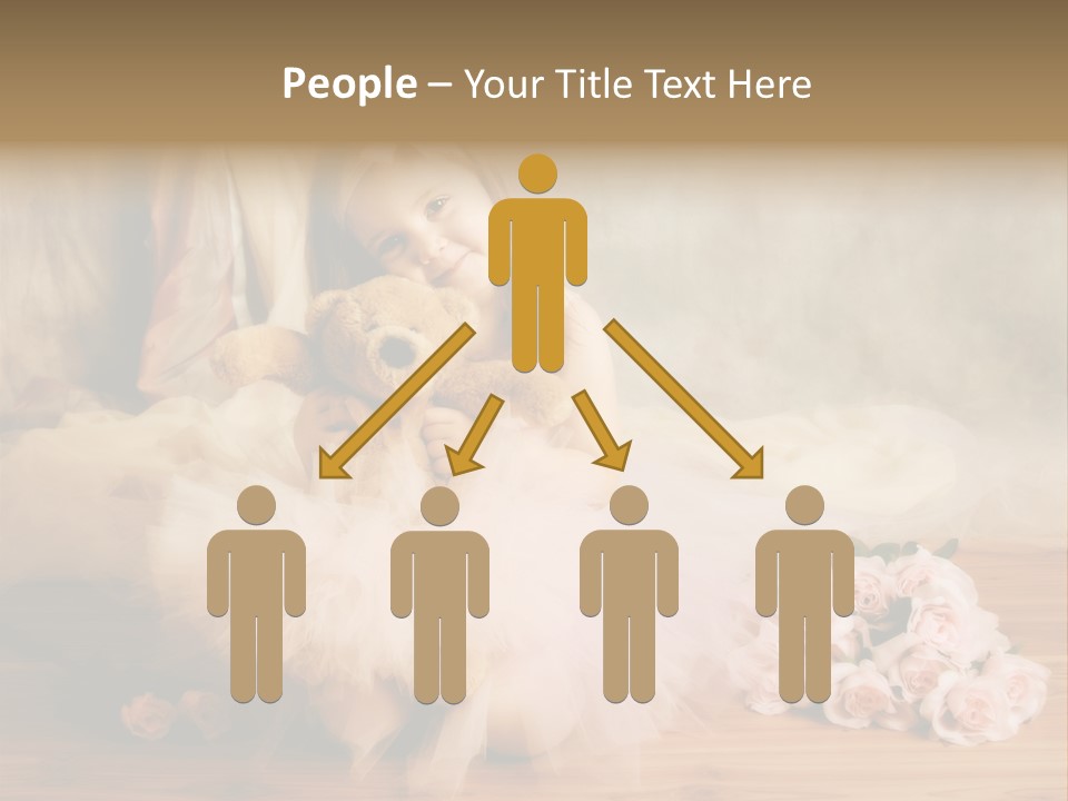 Rose Ballet Smiling PowerPoint Template