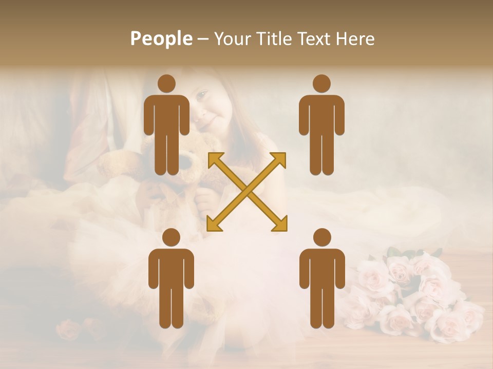 Rose Ballet Smiling PowerPoint Template