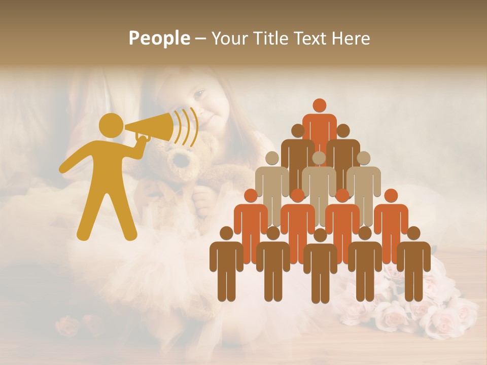 Rose Ballet Smiling PowerPoint Template