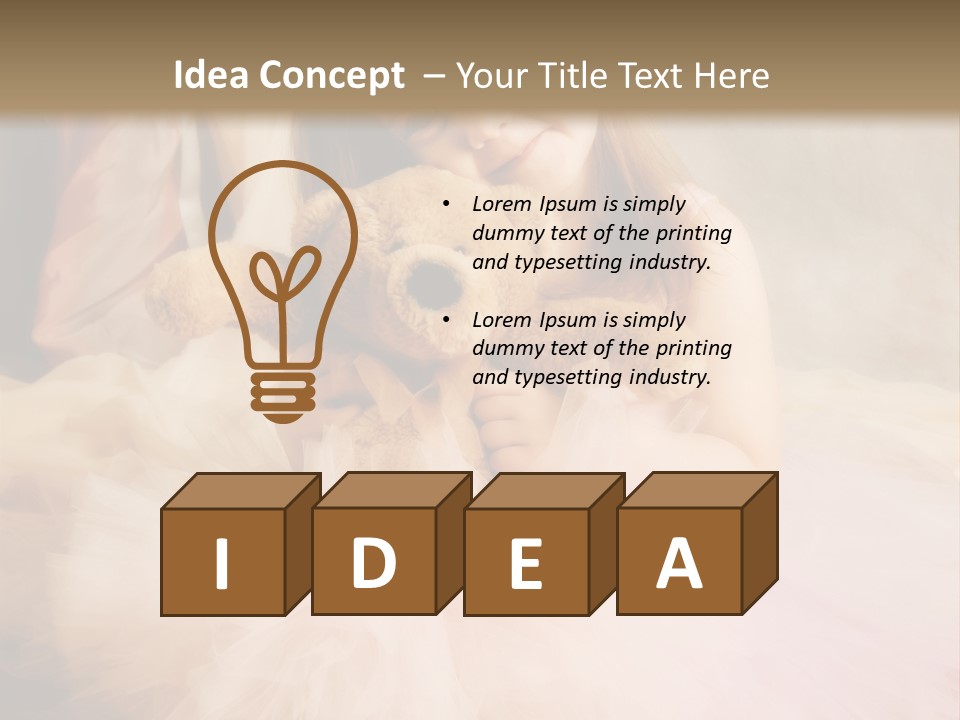 Love Princess Baby PowerPoint Template