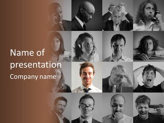 People Staff Man PowerPoint Template