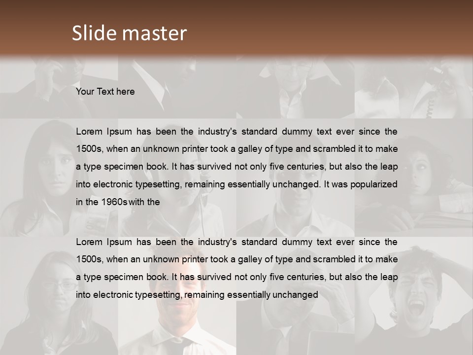 People Staff Man PowerPoint Template