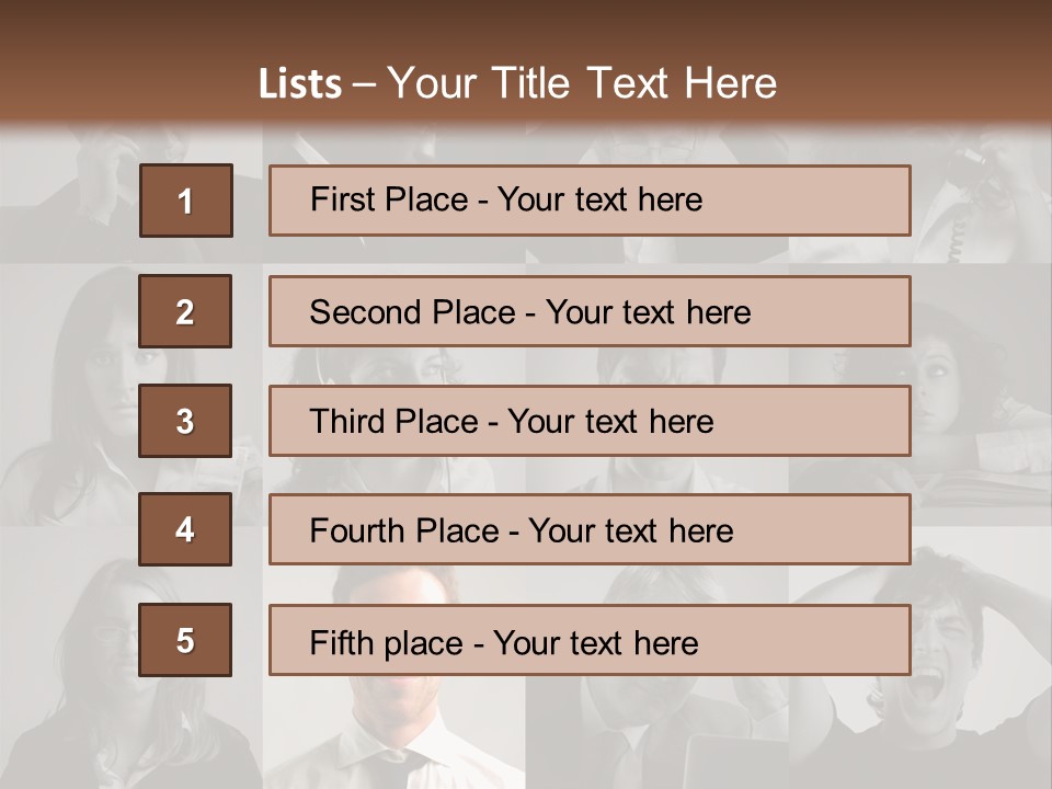 People Staff Man PowerPoint Template