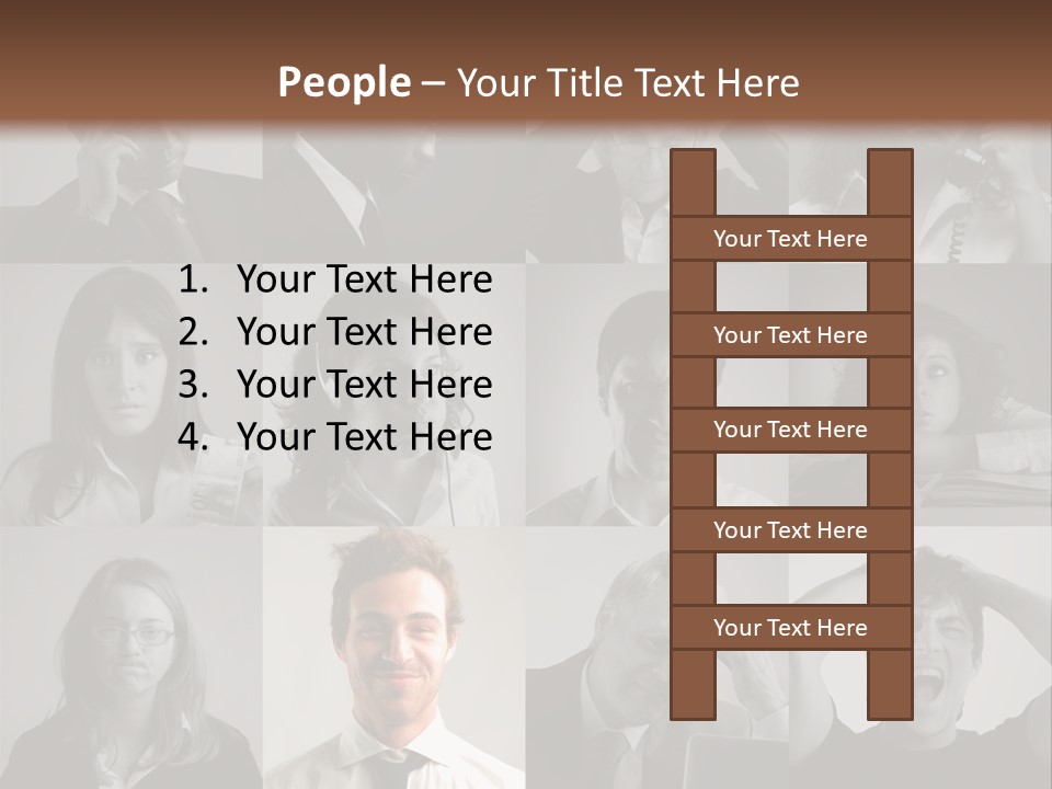 People Staff Man PowerPoint Template