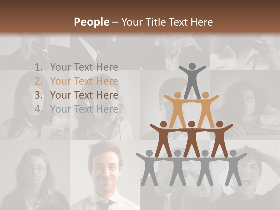 People Staff Man PowerPoint Template