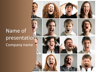 Fury Anger People PowerPoint Template