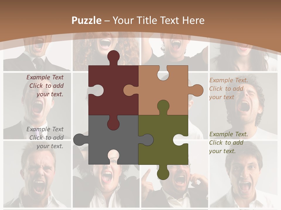 Senior Rage Fury PowerPoint Template