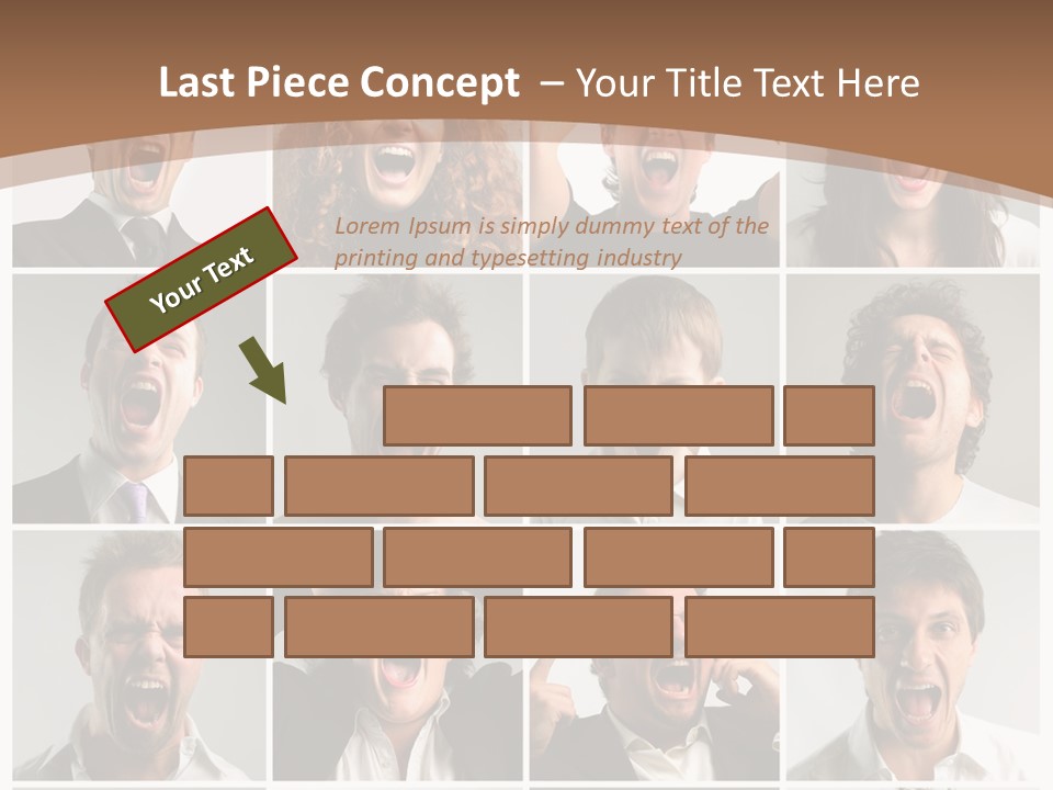 Senior Rage Fury PowerPoint Template