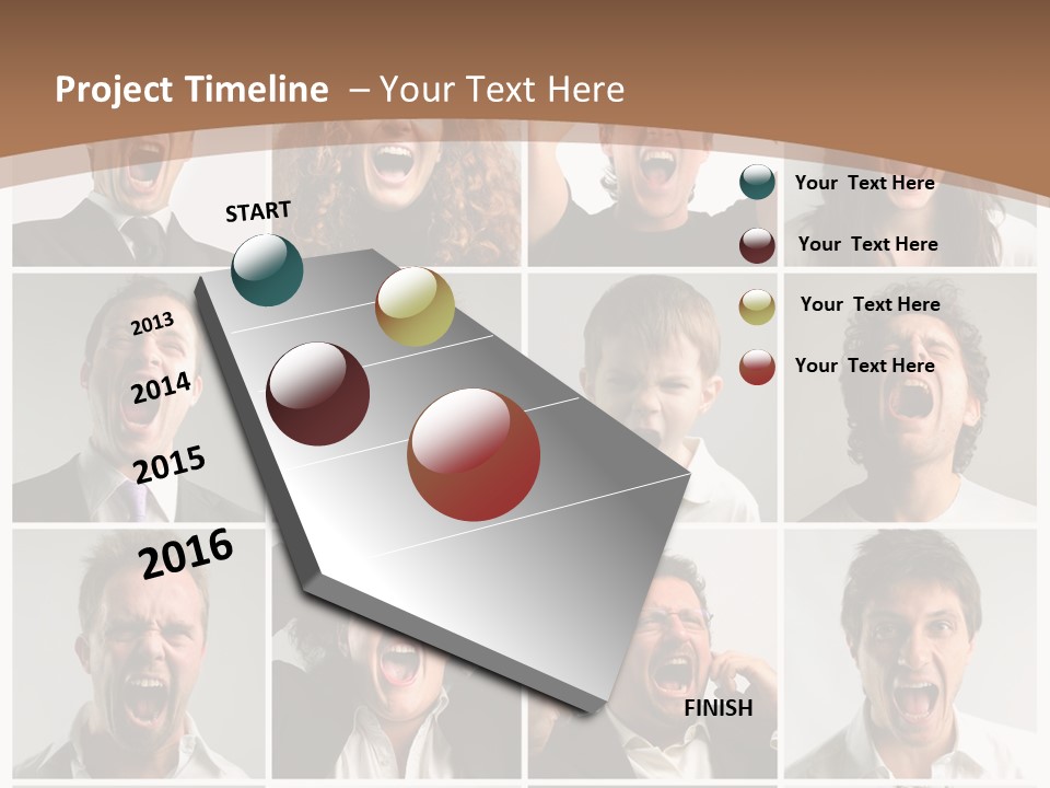 Senior Rage Fury PowerPoint Template