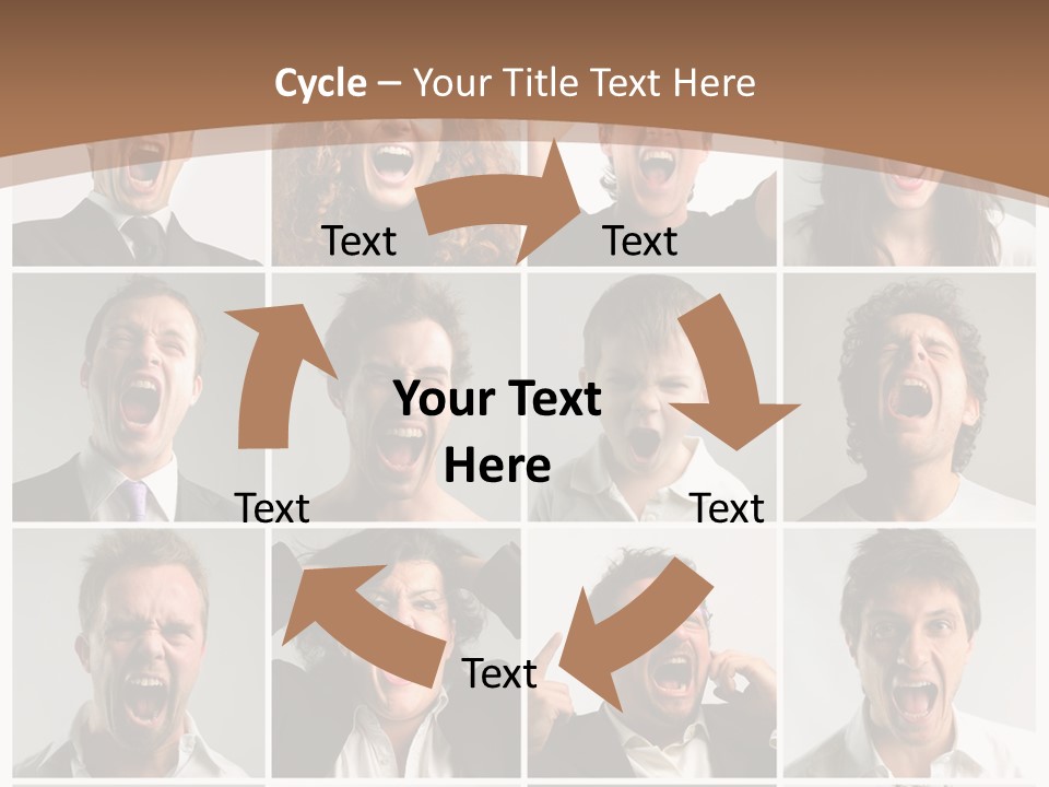 Senior Rage Fury PowerPoint Template