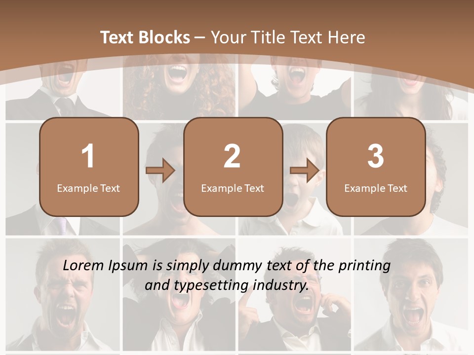 Senior Rage Fury PowerPoint Template