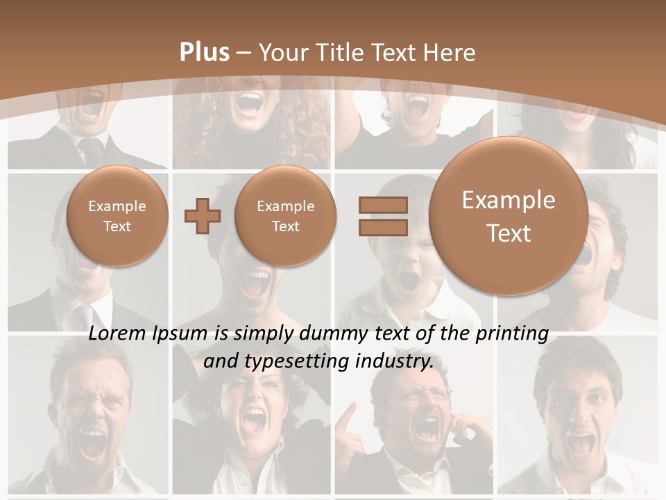 Senior Rage Fury PowerPoint Template