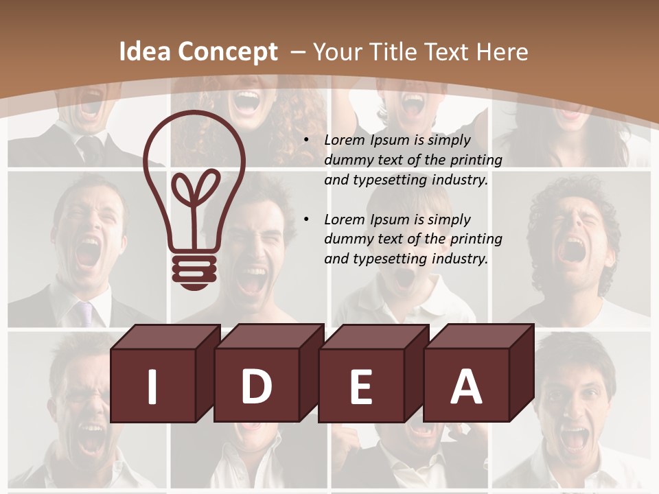 Senior Rage Fury PowerPoint Template