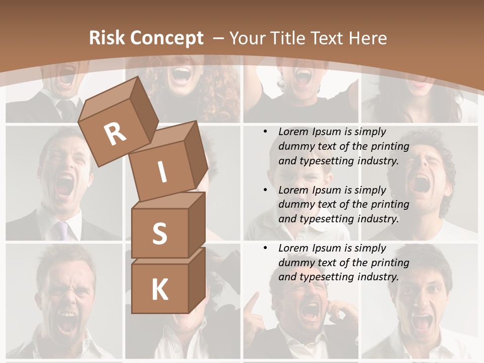 Senior Rage Fury PowerPoint Template