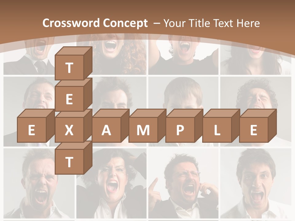 Senior Rage Fury PowerPoint Template