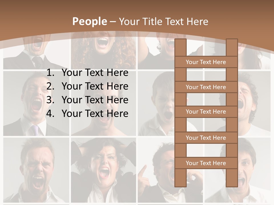 Senior Rage Fury PowerPoint Template