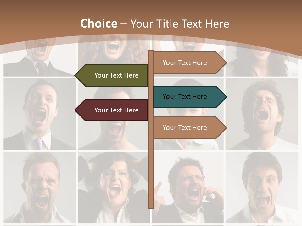Senior Rage Fury PowerPoint Template