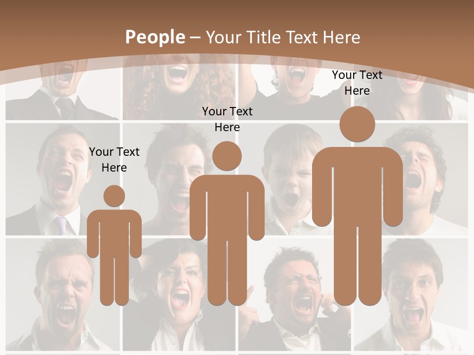 Senior Rage Fury PowerPoint Template