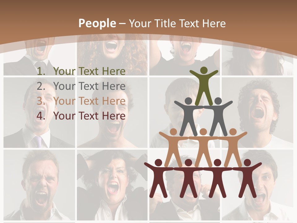 Senior Rage Fury PowerPoint Template