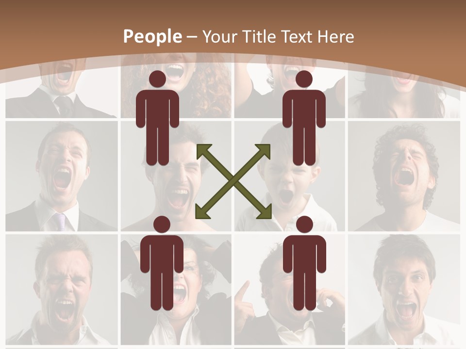 Senior Rage Fury PowerPoint Template